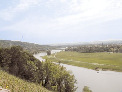 Blick &uuml;ber die Elbe
