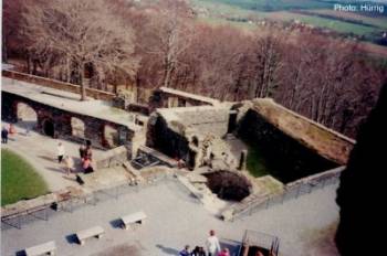 Blick in den Burghof